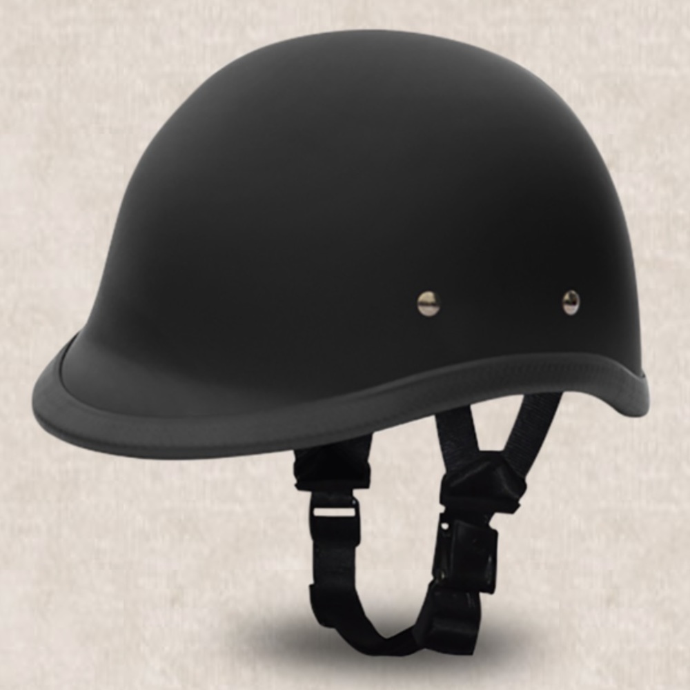 Daytona Novelty Matte Black Hawk Low Profile Half Helmet in size XS